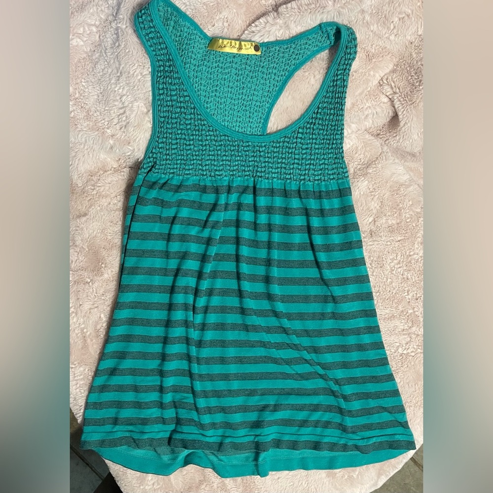 Weatherproof Stripe Stretch Tank Top Sz XXL